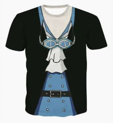 One Piece Sabo Black Outfit Costume Skin 3D Cosplay T-shirt