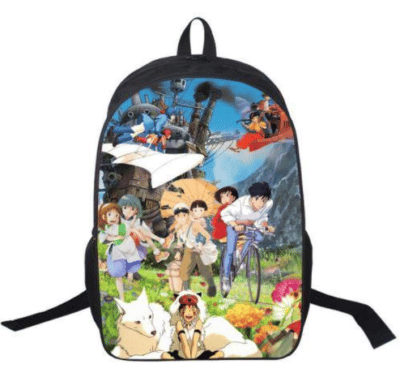 Ghibli Famous Anime Character Vibrant School Bag Backpack