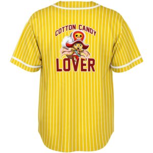 Cotton Candy Lover Tony Tony Chopper Yellow Baseball Shirt