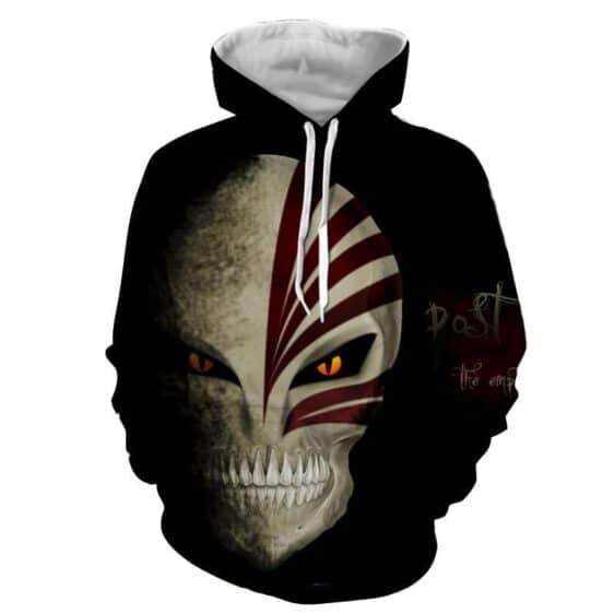 Bleach Ichigo Full Face Hollow Mask Skull Symbol Hoodie - Konoha Stuff