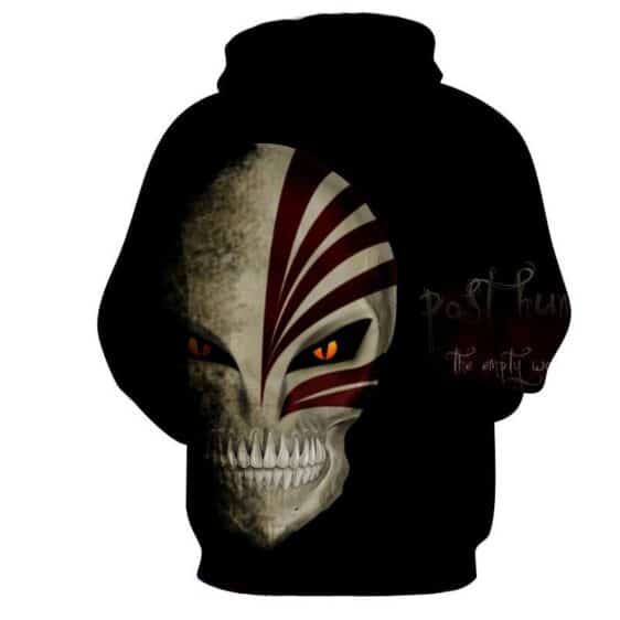 Bleach Ichigo Full Face Hollow Mask Skull Symbol Hoodie - Konoha Stuff