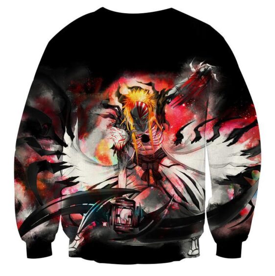 Bleach Hollow Ichigo Mask Fantasy Fan Art Winter Sweatshirt - Konoha Stuff