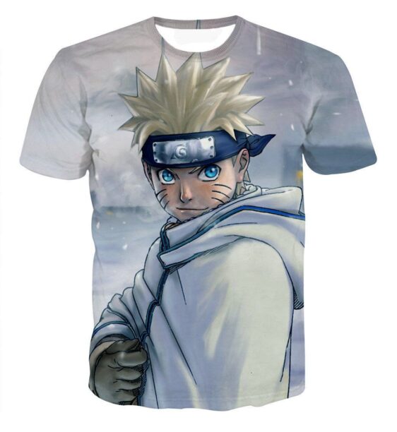 Naruto Ready For Battle Land Of Snow Amazing Fantasy Anime Dope T-shirt - Konoha Stuff