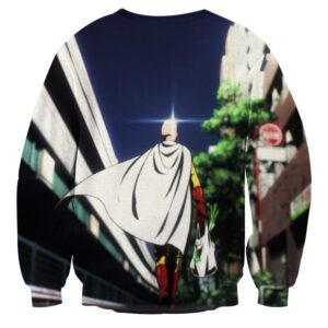 One-Punch Man Saitama Going To The Market Cool Design Sweatshirt - Konoha Stuff