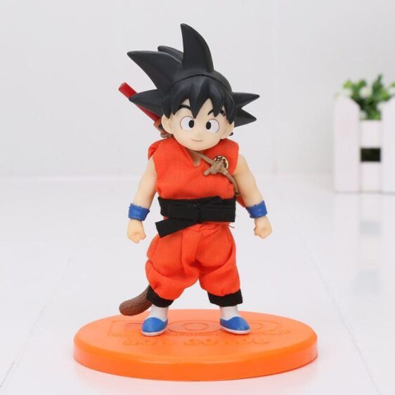 12cm Dragon Ball Z DOD Son Goku Child Ver Real Clothes PVC Action Figure - Saiyan Stuff - 1