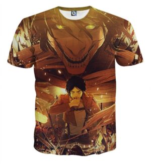 Attack On Titan Eren Shifter Transformation 3D Print T-shirt - Konoha Stuff