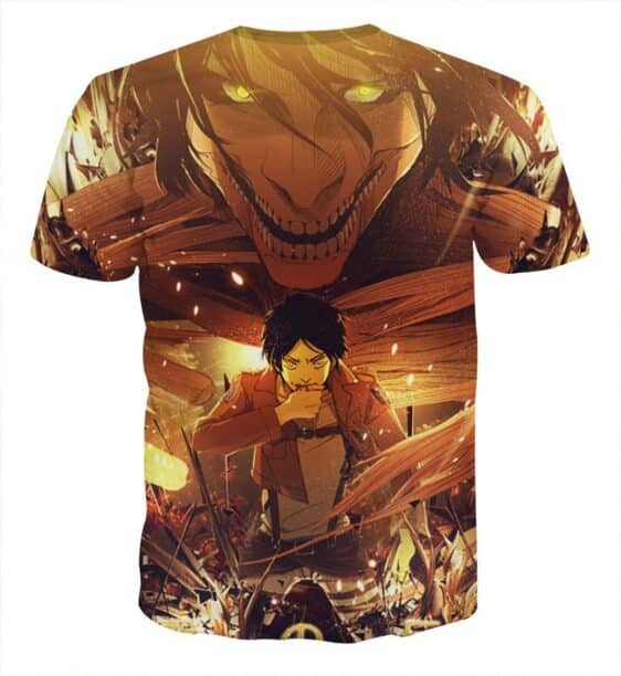 Attack On Titan Eren Shifter Transformation 3D Print T-shirt - Konoha Stuff