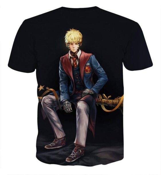 One-Punch Man Genos Harry Potter Black 3D Print T-shirt - Konoha Stuff
