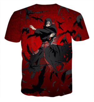 Powerful Uchiha Itachi Akatsuki Criminal Clan Deadly Skill Trendy T-shirt - Konoha Stuff