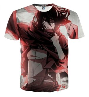 Attack On Titan Mikasa Ackerman Strong Veteran Cool T-shirt - Konoha Stuff
