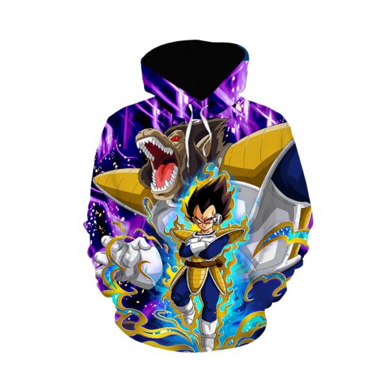 Dragon Ball Z Furious Great Ape & Vegeta Violet Hoodie