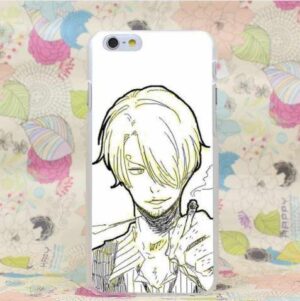 One Piece Vinsmoke Sanji Smoking Hand Drawing iPhone 4 5 6 7 Plus Case - Konoha Stuff