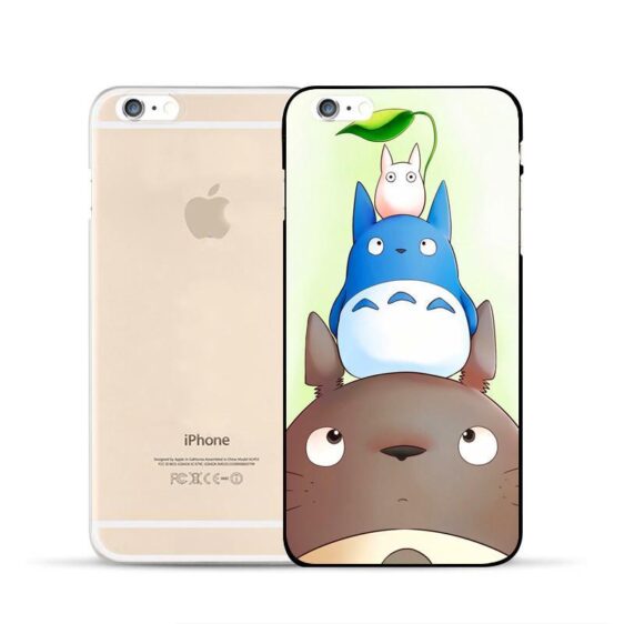 Totoro Japan Ghibli  Anime Cute Spirit Creature Rain Case for iPhone 6 7 S Plus - Konoha Stuff