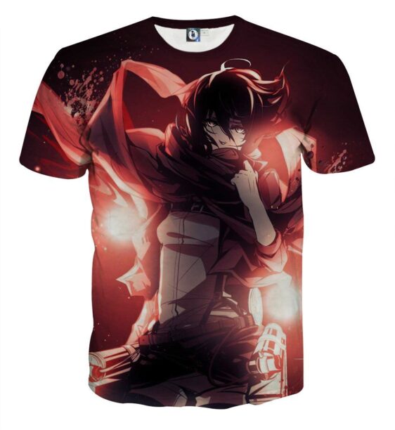 Attack On Titan Mikasa Ackerman Best Soldier Vibrant T-shirt - Konoha Stuff