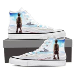 Attack On Titan Eren Watching Blue Sky Vibrant 3D Print Shoes
