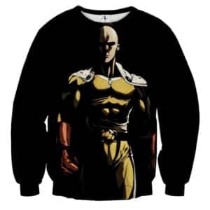 One-Punch Man Dangerous Saitama In The Dark Black Sweatshirt - Konoha Stuff