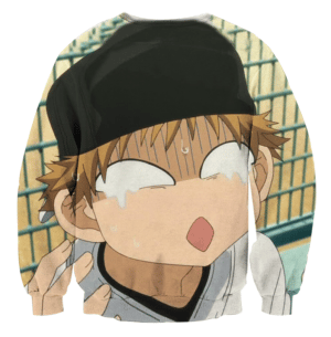 Big Windup Anime Mihashi Ren Funny Face 3D Print Sweater - Konoha Stuff