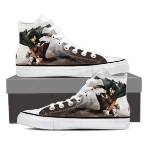 Attack On Titan Beaten Levi In Battle Dope Style Print Shoes