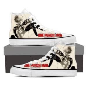 One-Punch Man Hansome Genos Fighting Style Full Print Shoes - Konoha Stuff