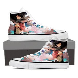 Attack On Titan Lonely Levi Captain Cool Fan Art Shoes