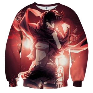 Attack On Titan Mikasa Ackerman Best Soldier Vibrant Sweatshirt - Konoha Stuff