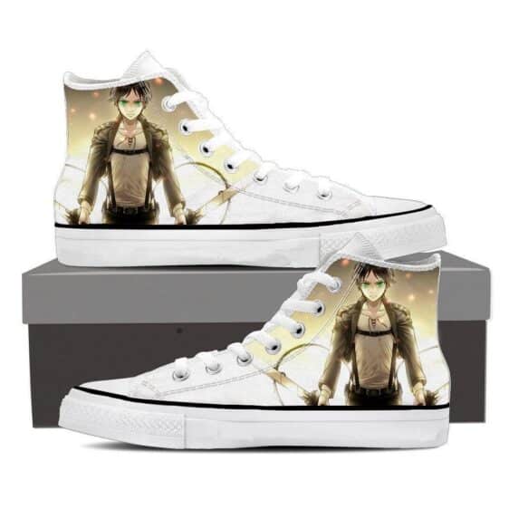 Attack On Titan Serious Eren Yeager Dope Style 3D Print Shoes