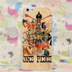 One Piece Straw Hat Pirate Crew Happy Posting Cool Case for iPhone 4 5 6 7 Plus - Konoha Stuff