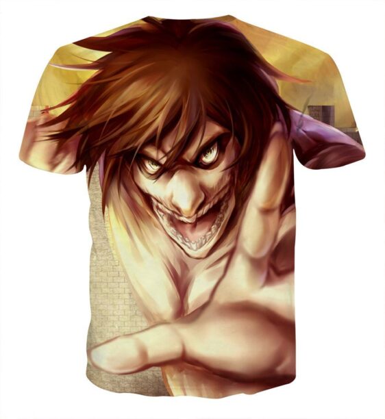 Attack On Titan Eren The Aggressive Founding Titan Cool T-shirt - Konoha Stuff