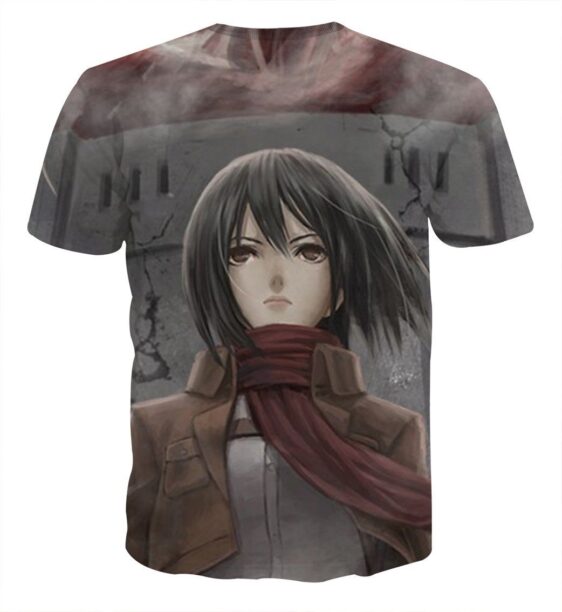 Attack On Titan Mikasa Ackerman Beautiful Portrait T-shirt - Konoha Stuff
