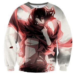 Attack On Titan Mikasa Ackerman Strong Veteran Cool Sweatshirt - Konoha Stuff