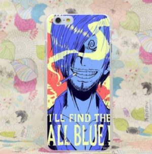 One Piece Vinsmoke Sanji All Blue Charming Design iPhone 4 5 6 7 Plus Case - Konoha Stuff