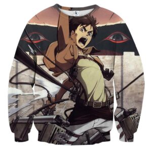 AOT Angry Eren Creepy Colossal Titan Behind The Wall Sweater