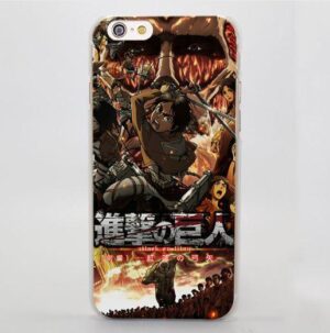 Attack On Titan Battle Chaotic Fire Power Kanji Cool iPhone 4 5 6 7 Plus Case - Konoha Stuff