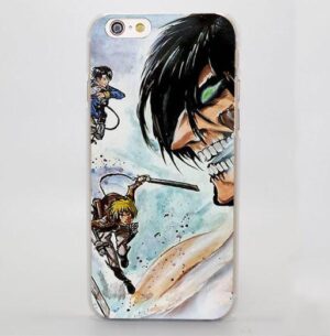 Attack On Titan The Battle Evil Face Flying Impressive iPhone 4 5 6 7 Plus Case - Konoha Stuff