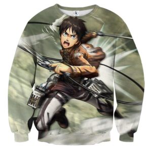 Attack on Titan Angry Eren Yeager Training Corps Dope Sweatshirt