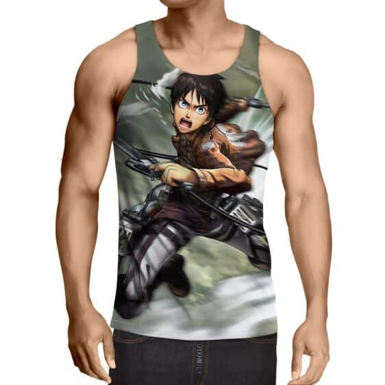 Attack on Titan Angry Eren Yeager Training Corps Tank Top