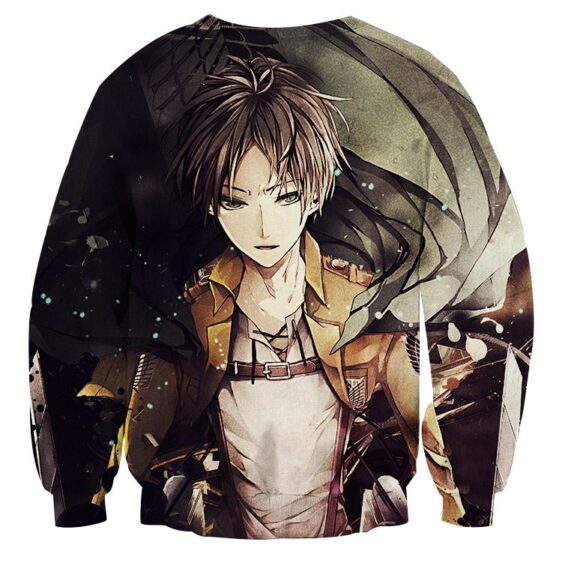 Attack on Titan Anime Eren Yeager Cool Scout Regiment Sweatshirt - Image 2