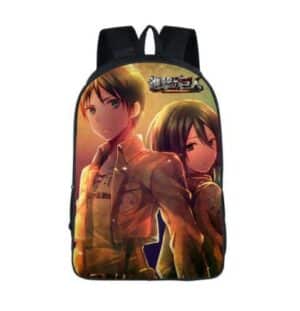 Attack on Titan Eren Mikasa Japanese School Bag Backpack - Konoha Stuff