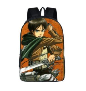Attack on Titan Eren Survey Corps Scout School Bag Backpack - Konoha Stuff