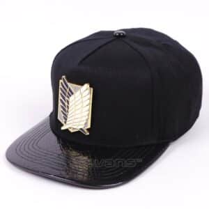 Attack on Titan Golden Logo Cool Snapback Baseball Hat Cap - Konoha Stuff