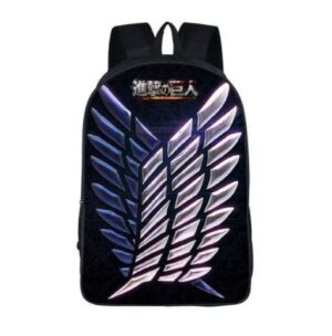 Attack on Titan Wing Liberty Scout Crest School Bag Backpack - Konoha Stuff