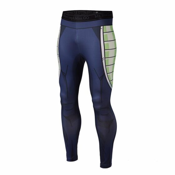 Bardock Armor Green Black Waist Fitness Gym Compression Leggings Pants - Saiyan Stuff - 1