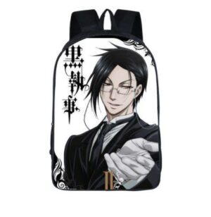 Black Butler Sebastian Demonic Character School Bag Backpack - Konoha Stuff