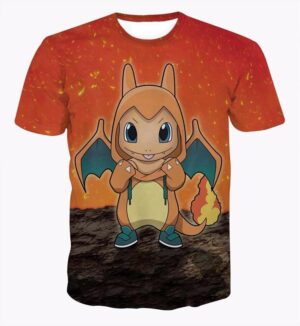 Catch Charmander Hitokage Charmeleon Starter Pokemon Go T-Shirt - Konoha Stuff
