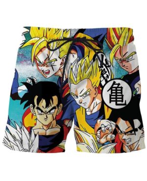 Classic Dragon Ball Z Cool Son Gohan Stylish 3D Summer Shorts - Saiyan Stuff