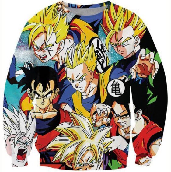 Classic Dragon Ball Z Gohan Stylish Cool 3D Sweatshirt - Saiyan Stuff