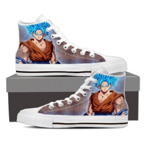 DBZ Goku Super Saiyan God Blue SSGSS Converse Style Sneaker Shoes