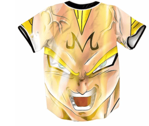 DBZ Super Saiyan Prince Vegeta Angry Streetwear Hip Hop 3D Baseball Jersey - Saiyan Stuff - 2