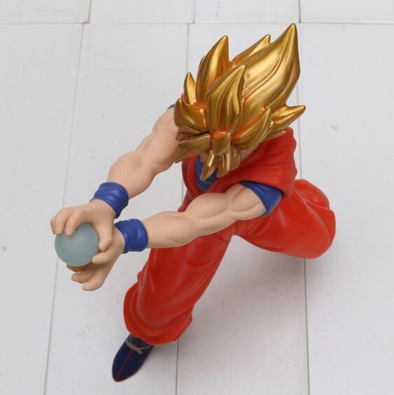 DBZ Super Saiyan Son Goku Kamehameha Energy Attack PVC Action Figure - Saiyan Stuff - 4