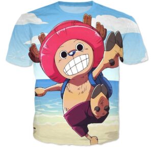 Doctor Tony Tony Chopper - One Piece Holidays Beach 3D T-shirt - Konoha Stuff